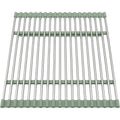 Rgdwx Roll-Up Stainless Sink Draining Rack 18 Rods Sage - Product view