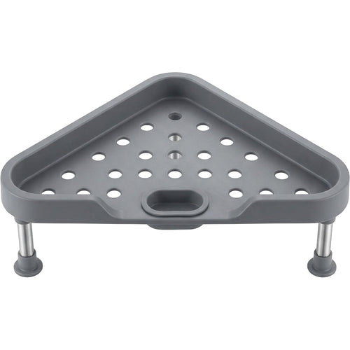 Rgdwx Triangular In-Sink Corner Drain Shelf Smoke Gray - Product view